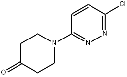 1-(6-CHLOROPYRIDAZIN-3-YL)PIPERIDIN-4-ONE 结构式