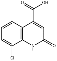 8-氯-2-羟基-喹啉-4-羧酸 结构式