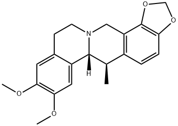 (6R,6aR)-6,6a,11,14-Tetrahydro-8,9-dimethoxy-6-methyl-12H-benzo[a]-1,3-benzodioxolo[4,5-g]quinolizine 结构式