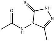 3-Mercapto-4-acetylamino-5-methyl-1,2,4-triazol 结构式