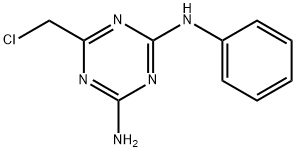 6-(氯甲基)-N2-苯基-1,3,5-三嗪-2,4-二胺 结构式