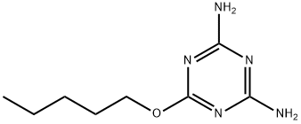 6-(Pentyloxy)-1,3,5-triazine-2,4-diamine 结构式