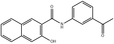 N-(3-Acetylphenyl)-3-hydroxy-2-naphthalenecarboxamide 结构式