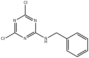 N-苄-4,6-二氯-1,3,5-三嗪-2-胺 结构式