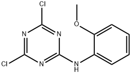 4,6-二氯-N-(2-甲氧苯基)-1,3,5-三嗪-2-胺 结构式