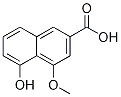 2-Naphthalenecarboxylic acid, 5-hydroxy-4-Methoxy- 结构式