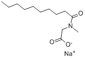 N-癸酰基肌氨酸钠 结构式