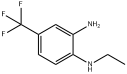 N1-乙基-4-(三氟甲基)苯-1,2-二胺 结构式