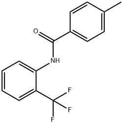 4-甲基-N-[2-(三氟甲基)苯基]苯甲酰胺 结构式