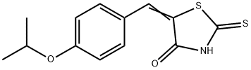 (5E)-5-(4-异丙氧基苯亚甲基)-2-硫代-四氢噻唑-4-酮 结构式