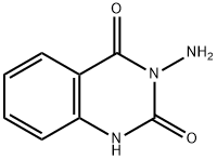 3-氨基-1H-喹唑啉-2,4-二酮 结构式