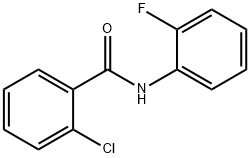 2-氯-N-(2-氟苯基)苯甲酰胺 结构式