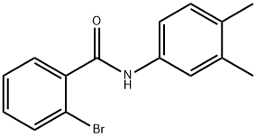 N-(3,4-二甲基苯基)-2-溴苯甲酰胺 结构式