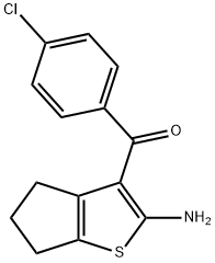 3-(4-氯苯基)-4H,5H,6H-环戊[B]噻吩-2-胺 结构式