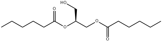 1,2-DIHEXANOYL-SN-GLYCEROL 结构式