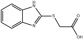 (2-苯并咪唑基硫代)乙酸 结构式