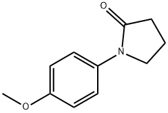 1-(4-甲氧苯基)-2-吡咯烷酮 结构式