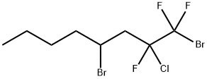 1,4-二溴-2-氯-1,1,2-三氟辛烷 结构式