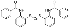 2,2'-二苯甲酰氨基二苯二硫锌 结构式