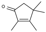 2,3,4,4-TETRAMETHYLCYCLOPENT-2-ENONE 结构式