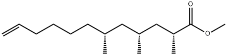 [2R,4R,6R,(-)]-2,4,6-Trimethyl-11-dodecenoic acid methyl ester 结构式