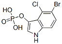 5-溴-4-氯-3-吲哚磷酸二钠盐水合物 结构式