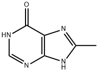 8-甲基-7H-嘌呤-6-醇 结构式