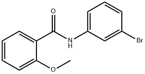N-(3-溴苯基)-2-甲氧基苯甲酰胺 结构式