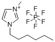 1-己基-3-甲基咪唑六氟磷酸盐 结构式