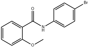 N-(4-溴苯基)-2-甲氧基苯甲酰胺 结构式