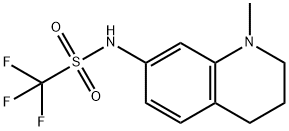 1,1,1-三氟-N-(1,2,3,4-四氢-1-METHYL-7-喹啉基)-甲磺酰胺 结构式