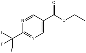 2-三氟甲基嘧啶-5-羧酸乙酯 结构式