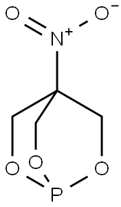 4-Nitro-2,6,7-trioxa-1-phosphabicyclo[2.2.2]octane 结构式