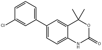 6-(3-CHLOROPHENYL)-4,4-DIMETHYL-1H-BENZO[D][1,3]OXAZIN-2(4H)-ONE 结构式