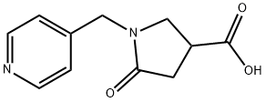 5-氧代-1-(吡啶-4-基甲基)吡咯烷-3-羧酸 结构式
