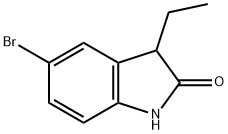 5-溴-3-乙基-2-羟吲哚 结构式