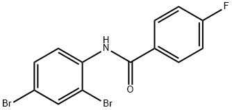 N-(2,4-二溴苯)-4-氟苯甲酰胺 结构式