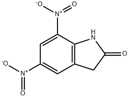 5,7-二硝基吲哚-2-酮 结构式