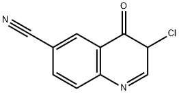 6-Quinolinecarbonitrile,  3-chloro-3,4-dihydro-4-oxo- 结构式