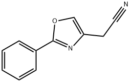 (2-PHENYL-1,3-OXAZOL-4-YL)ACETONITRILE 结构式