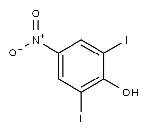 2,6-二碘-4-硝基苯酚 结构式