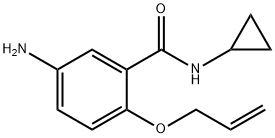 2-(Allyloxy)-5-amino-N-cyclopropylbenzamide 结构式