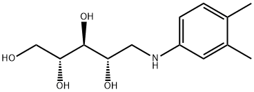 1-(D-核糖氨基)-3,4-二甲基苯 结构式