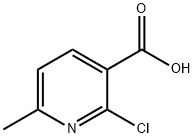 2-氯-6-甲基烟酸 结构式