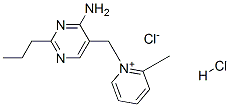 2-Picolinium, 1-[(4-amino-2-propyl-5-pyrimidinyl)methyl]-, chloride, hydrochloride  结构式