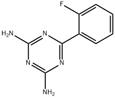 2,4-二氨基-6-(2-氟苯基)-1,3,5-三嗪 结构式