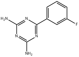 2,4-二氨基-6-(3-氟苯基)-1,3,5-三嗪 结构式