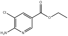 6-氨基-5-氯烟酸乙酯 结构式