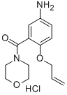 4-(5-Amino-2-(2-propenyloxy)benzoyl)morpholine monohydrochloride 结构式