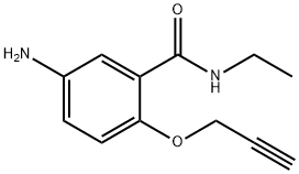 Benzamide, 5-amino-N-ethyl-2-(2-propynyloxy)- 结构式